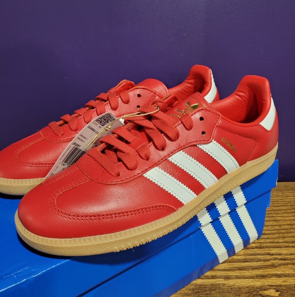 adidas Red and White Women's Shoes